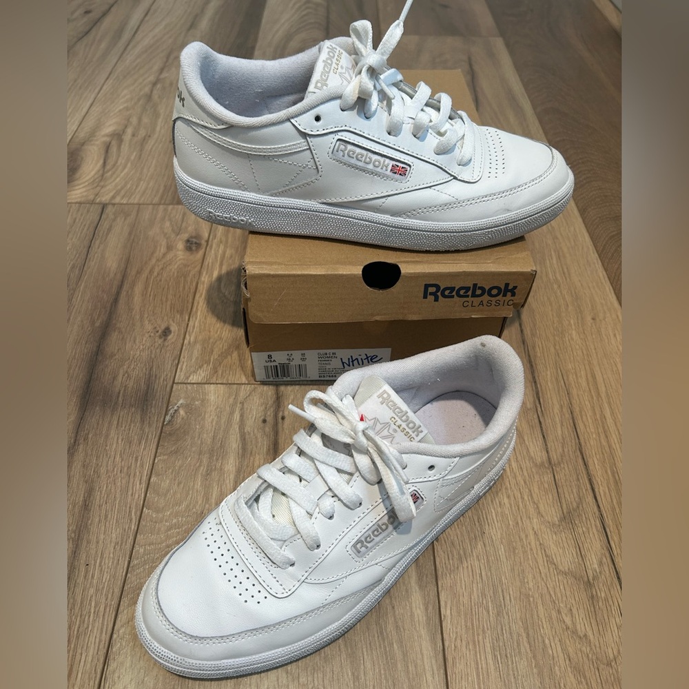 Reebok Classic Ladies White Sneakers